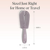 Kitsch Detangler Brush – Flexible Curly Hair Brush for Women, Men & Kids | Detangling Hairbrush with Bendable Frame and Ultra-Smooth Bristles for We