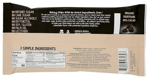 Hu Kitchen 65% Cacao Baking Dark Chocolate Chips, 7 oz