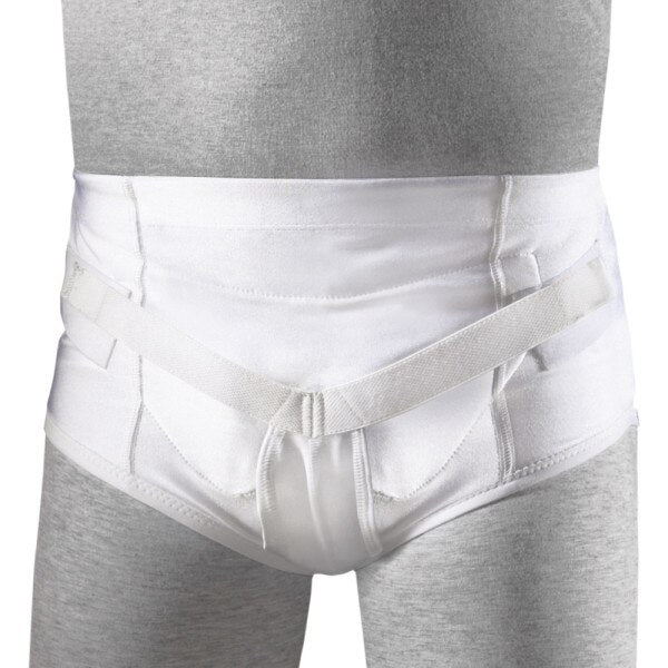 FLA Orthopedics Soft Form Hernia Brief, White, Large