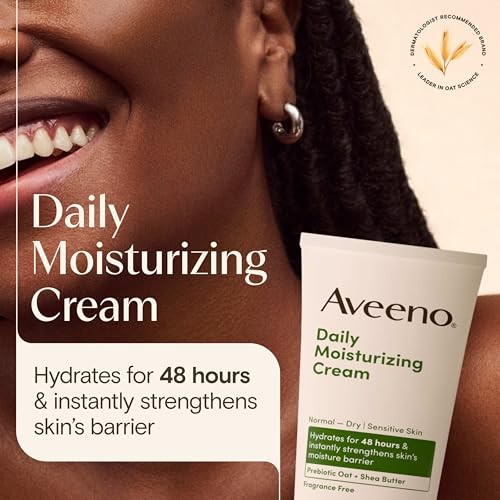 Aveeno Daily Moisturizing Cream for Normal to Dry Sensitive Skin, 7.5 oz