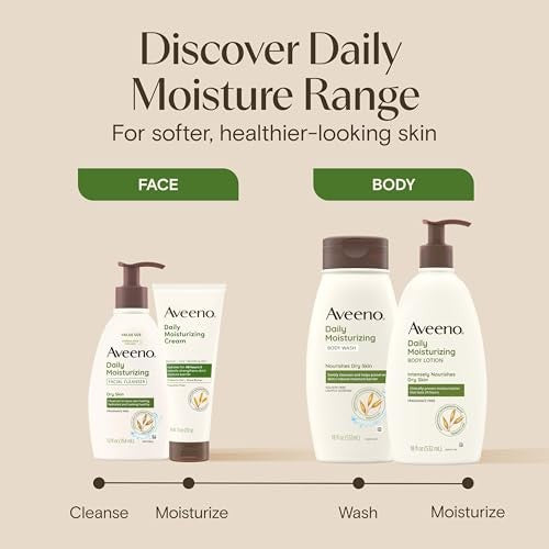 Aveeno Daily Moisturizing Cream for Normal to Dry Sensitive Skin, 7.5 oz