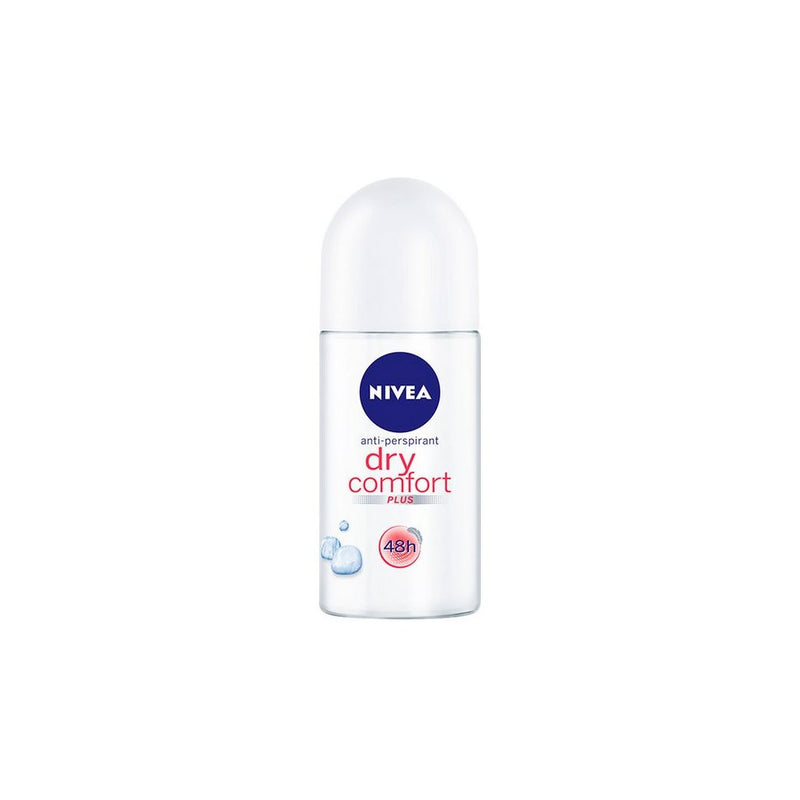 Nivea Dry Comfort Plus Antiperspirant Deodorant Roll-On, 50 mL