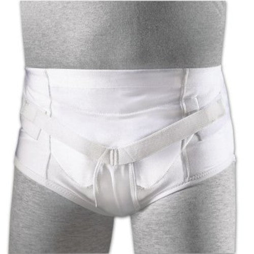 FLA Orthopedics Soft Form Hernia Brief, White, Medium