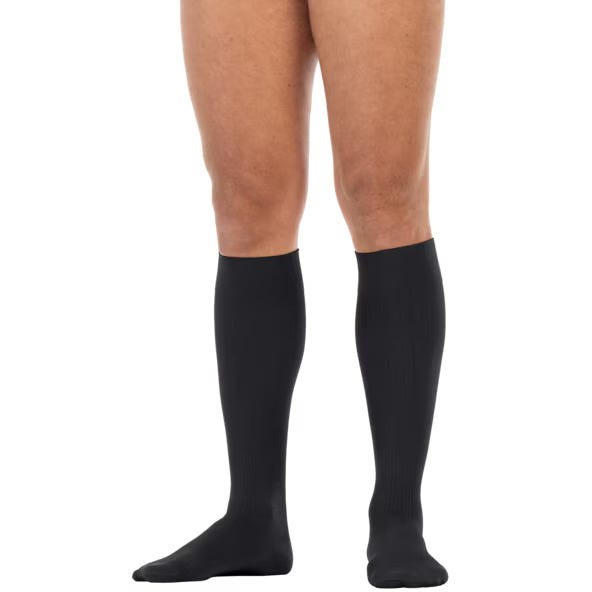 Jobst for Men Knee Softfit 15-20 Closed Toe Black L
