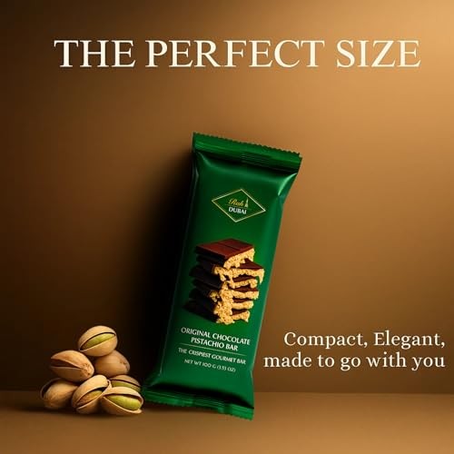 Rah Dubai Chocolate Bar Pistachio Gourmet Chocolate Bar 3.5oz