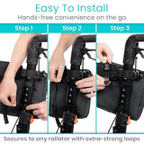 Vive Rollator Walker Side Bag with Drink Holder