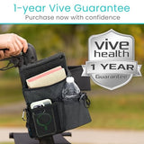 Vive Rollator Walker Side Bag with Drink Holder