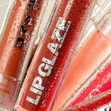 Palladio Lip Glaze Serum, Hydrating Lip Gloss with Peptides & Hyaluronic Acid Bellini Fizz