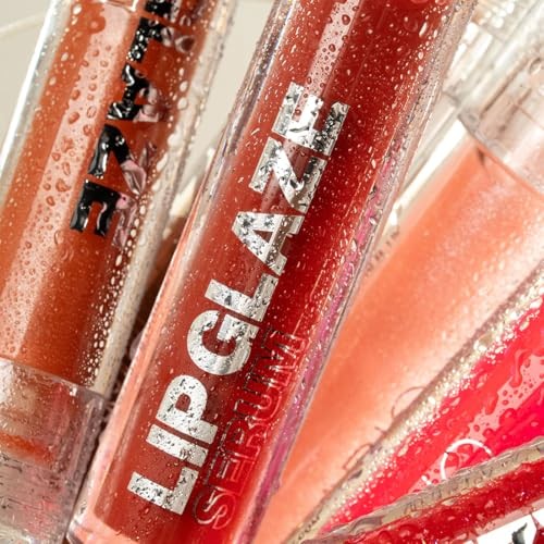 Palladio Lip Glaze Serum, Hydrating Lip Gloss with Peptides & Hyaluronic Acid Bellini Fizz