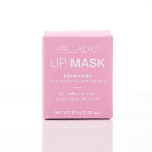 Palladio Lip Mask Intense Moisturizer Infused with Shea Butter and Sweet Cherry