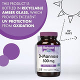 BlueBonnet Nutrition D-Mannose 500 Mg – Fast Acting Urinary Tract Support for Men & Women* - Non-GMO, Vegan, Kosher, Gluten-Free - 90 Vegetable Caps