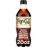 Coca Cola Zero Sugar Holiday Vanilla Cream 20oz