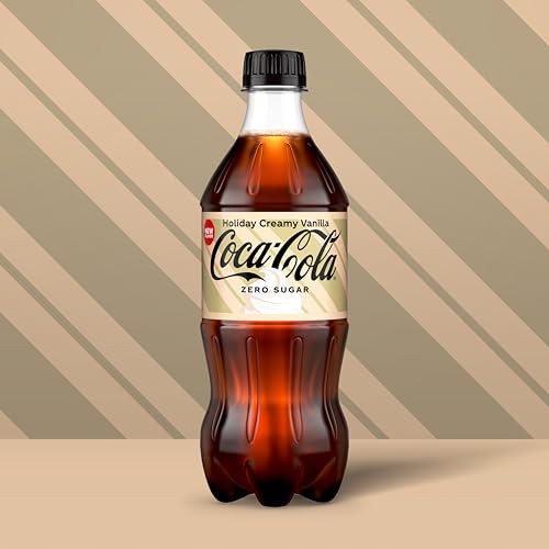Coca Cola Zero Sugar Holiday Vanilla Cream 20oz