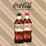 Coca Cola Zero Sugar Holiday Vanilla Cream 20oz