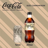 Coca Cola Zero Sugar Holiday Vanilla Cream 20oz