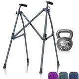 Vive Lightweight Narrow Foldable Rolling Walker for Seniors with Wheels