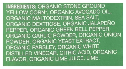 Zack'S Mighty Organic Avocado Oil Tortilla Chips - Jalapeño Lime, 7.5 Oz