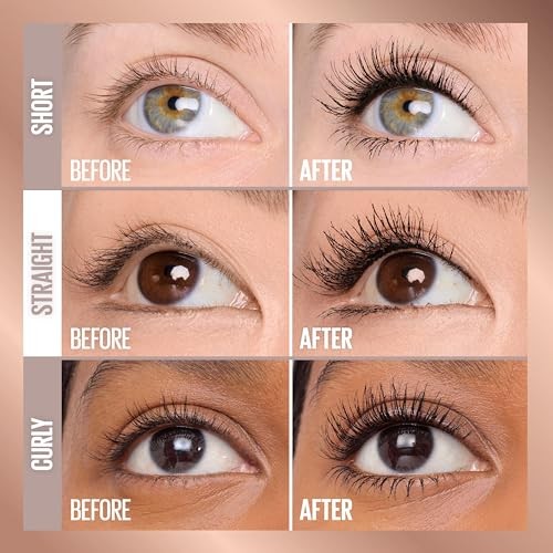 Maybelline Lash Sensational Body Mascara, Blackest Black, 0.24 fl oz