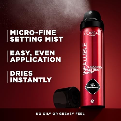 L'Oréal Paris Infallible Makeup Setting Spray, Jumbo, 6.76 Fl Oz