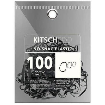 Kitsch Black No-Snag Elastics 100pc Set