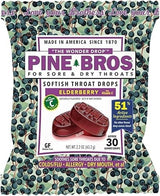 Pine Bros. Sore Throat Drops, 30 Count (Elderberry)
