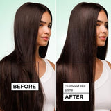 Garnier Fructis Diamond Sleek Hair Shine Spray, Frizz Control and Heat Protectant 4.6 Fl Oz