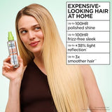Garnier Fructis Diamond Sleek Hair Shine Spray, Frizz Control and Heat Protectant 4.6 Fl Oz