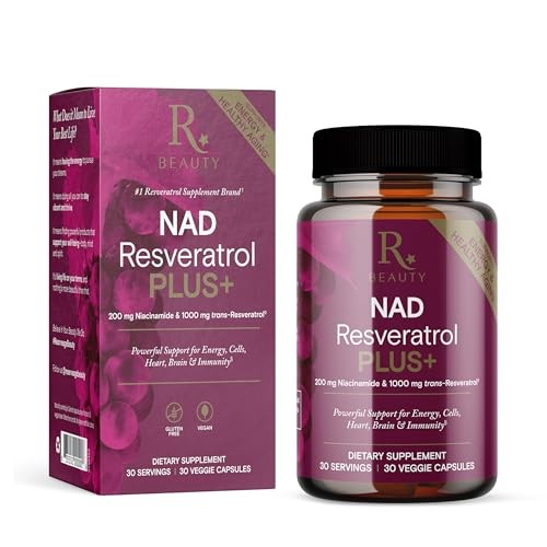 Reserveage NAD and Resveratrol Plus 1000 mg 30 Veggie Capsules