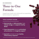 Reserveage NAD and Resveratrol Plus 1000 mg 30 Veggie Capsules
