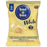 Arcor Bon O Bon - White Chocolate Bon Bons - Fun Size Candy Snack Pouch - Authentic Argentinian Favorite Bombones De Chocolate Blanco, Perfect for Lun