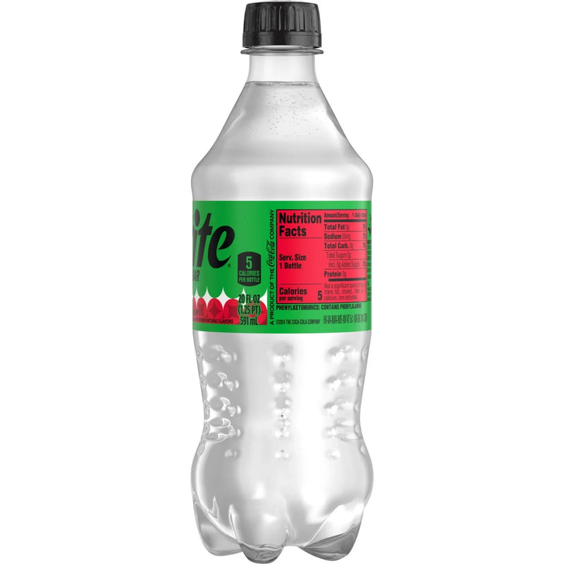 Sprite Winter Spiced Cranberry Zero Sugar, Lemon-Lime And Cranberry Flavored Soda, 20 Fl Oz