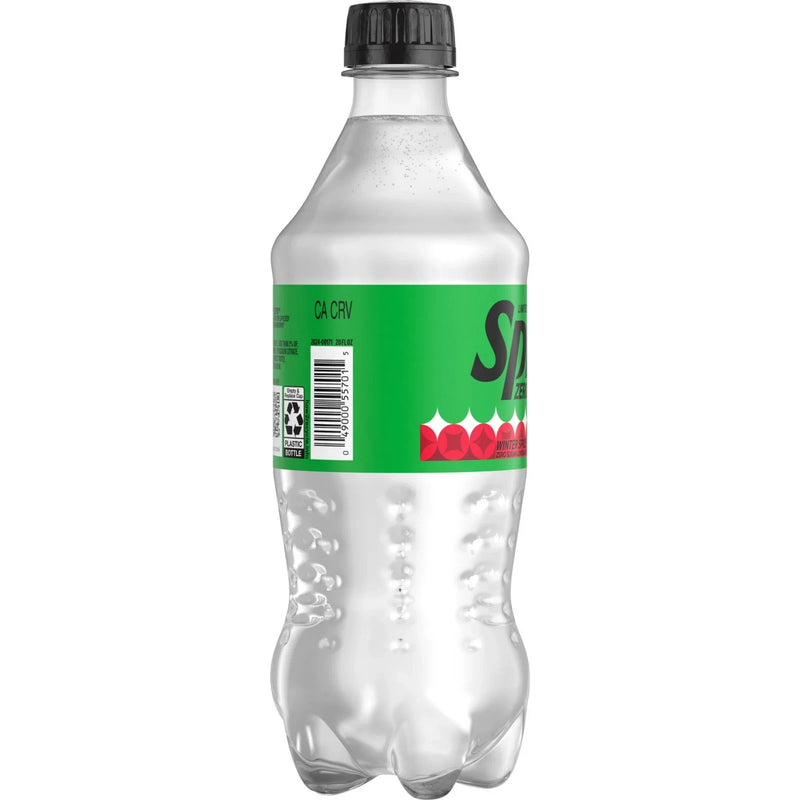 Sprite Winter Spiced Cranberry Zero Sugar, Lemon-Lime And Cranberry Flavored Soda, 20 Fl Oz