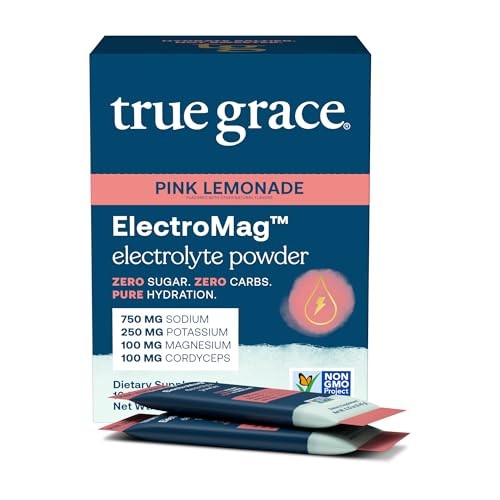 True Grace ElectroMag Electrolyte Drink Mix Sticks, 16 Ct