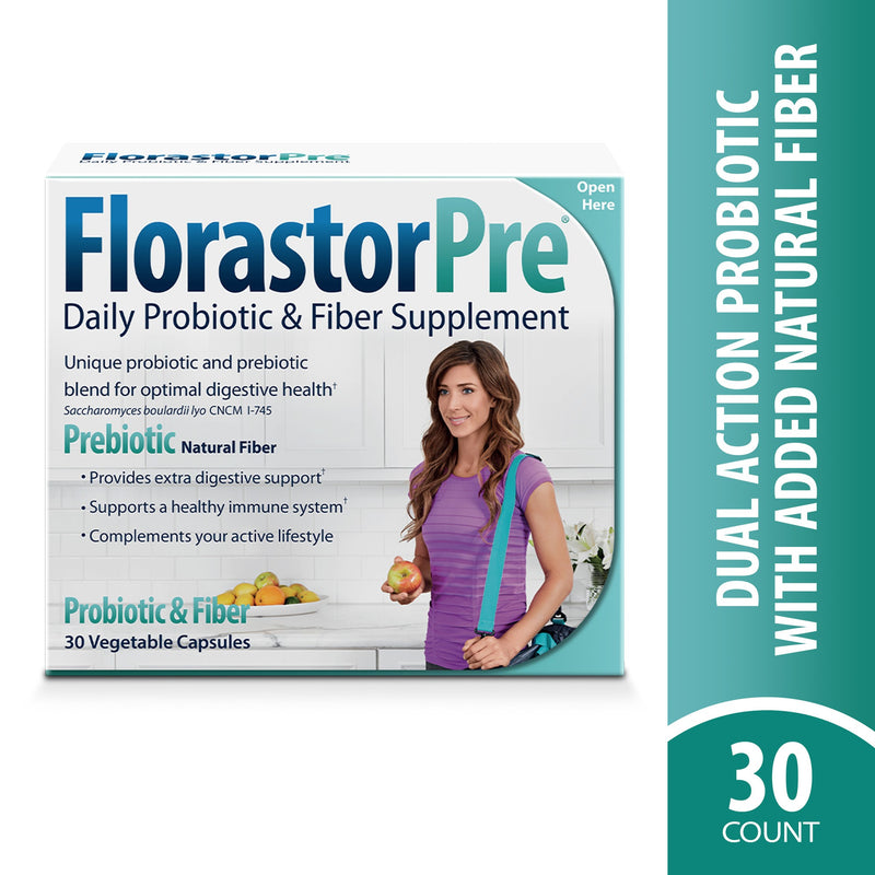 Florastor Daily Probiotic Supplement, 30 Capsules