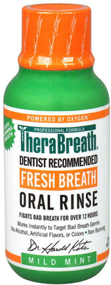 TheraBreath Fresh Breath Oral Rinse, Mild Mint, 3 oz