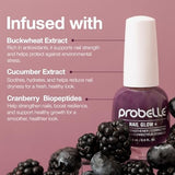 Probelle Nail Glow + Nail Strengthener and Hardener with Sheer Jelly Tint, Hard to Resist Ultra Glowy Nail Shine