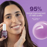 Probelle Nail Glow + Nail Strengthener and Hardener with Sheer Jelly Tint, Hard to Resist Ultra Glowy Nail Shine