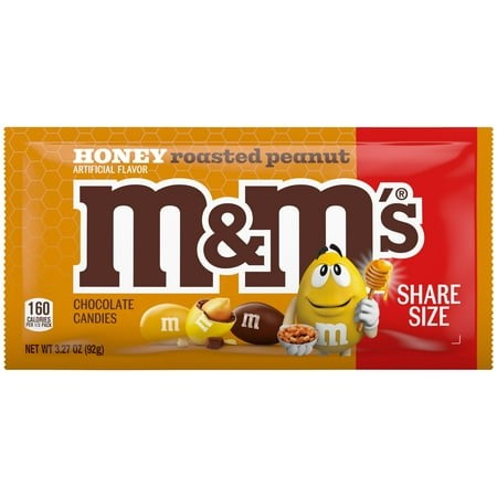 M&M's Honey Roasted Peanut Chocolate Candy 3.27 oz