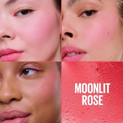 Maybelline Cloudtopia Whipped Blush Cheek & Lip Mousse, Moonlit Rose, 2.03 fl oz