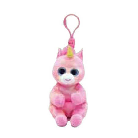Ty Beanie Baby Bellies - SKYLAR the Unicorn (Plastic Key Clip - 4 Inch)