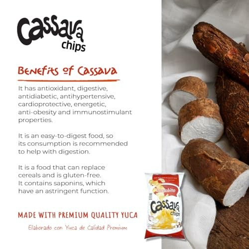 The Honest Price Store Cassava Chips, French Onion Dip, Gluten-Free Yuca Snack, 2.5 oz