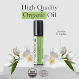 Pranarom Single Note Essential Oil Roll-On, Jasmine in Jojoba, 8 mL