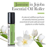 Pranarom Single Note Essential Oil Roll-On, Jasmine in Jojoba, 8 mL