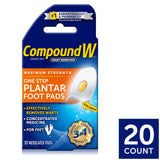 Compound W One Step Plantar Wart Remover Pads, 20 ct