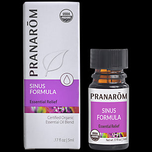 Pranarom Organic Essential Oil Wellness Blend - Sinus Formula 0.17 Fl Oz