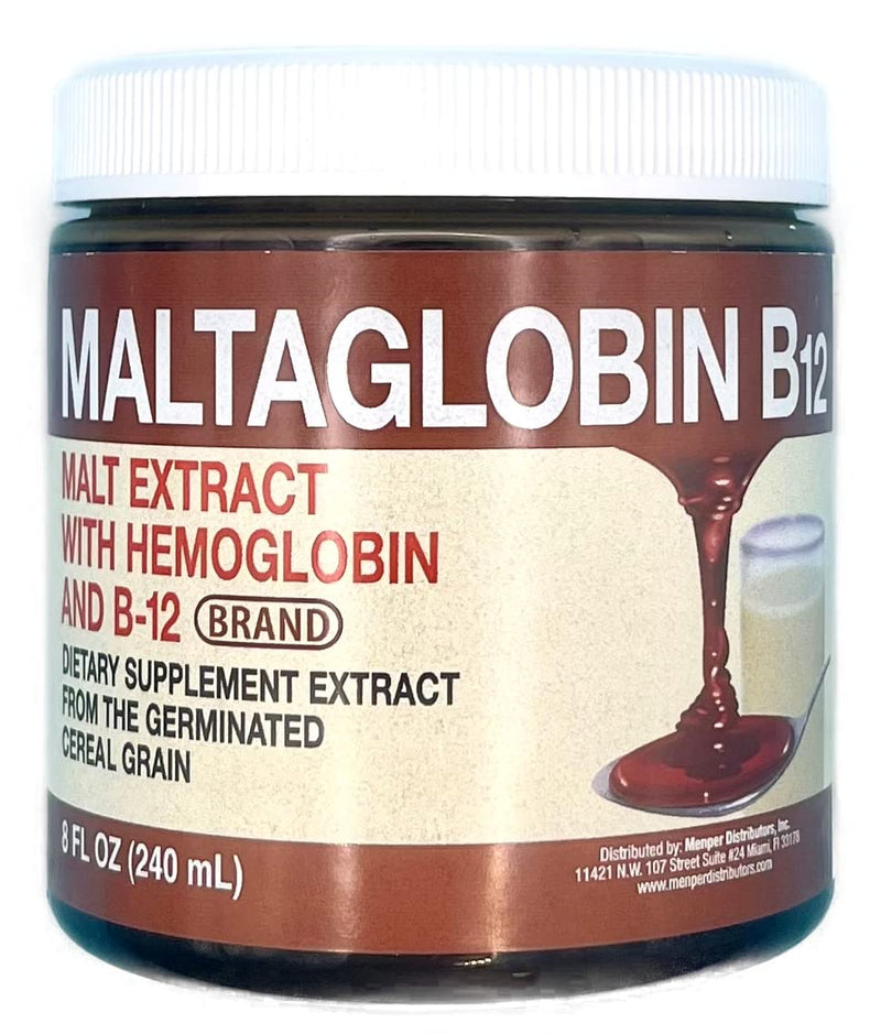 Menper Maltaglobin B12 Malt Extract Vitamin Tonic 8 fl oz