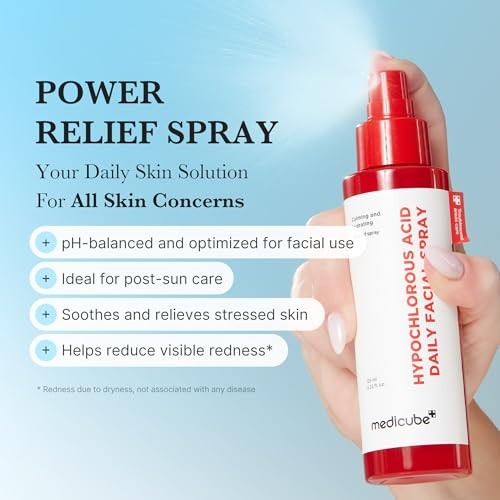 Medicube Power Soothing Facial Spray with Hypochlorous Solution, Unscented, 4.22 fl oz