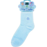 Earth Therapeutics, Aloe Infused Socks Blue, 1 Pair