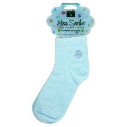 Earth Therapeutics, Aloe Infused Socks Blue, 1 Pair
