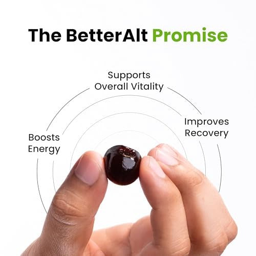 Betteralt Himalayan Pure Shilajit Gummies - 85+ Trace Minerals for Energy & Immunity Tamarind 60 Gummies